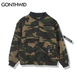 GONTHWID 2017 Mens Camouflage Bomber Jackets Men's