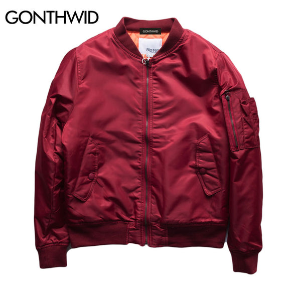 GONTHWID MA1 Bomber Thick Jackets Mens