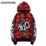 GONTHWID Camouflage Patch Hoodies Mens