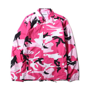 GONTHWID Color Camo Windbreaker Coaches Jackets