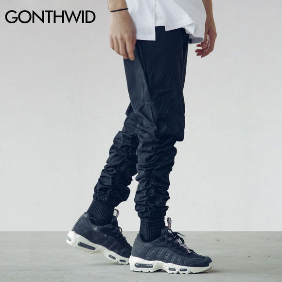 GONTHWID Mens Casual Joggers Harem Pants Hip Hop