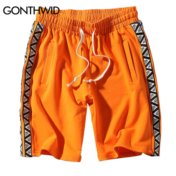 GONTHWID Side Panel Printed Shorts 2018